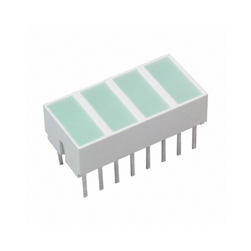 1 pcs : HLMP-2820 - LED LT BAR 8.89X3.81MM QUAD GRN