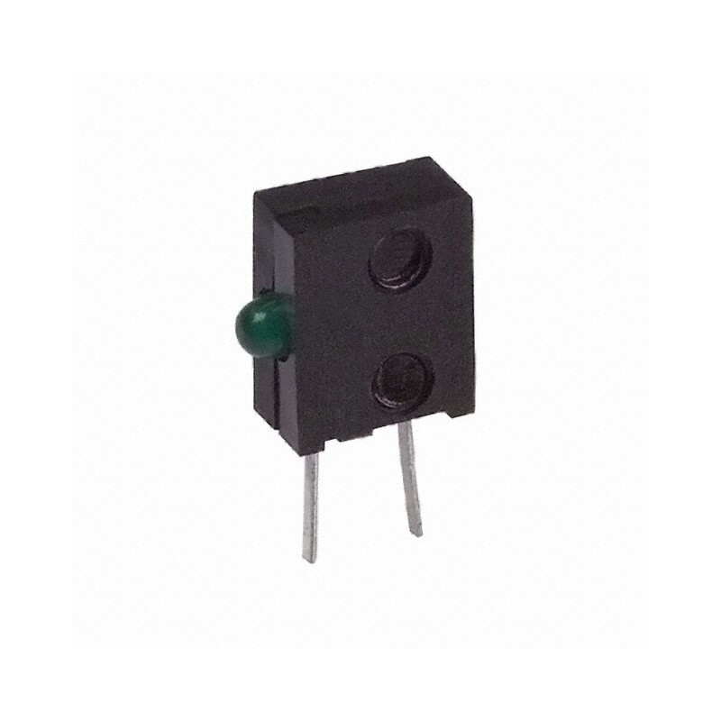 1 pcs : HLMP-6500-F0010 - LED CBI 1.91MM GRN DIFF RA