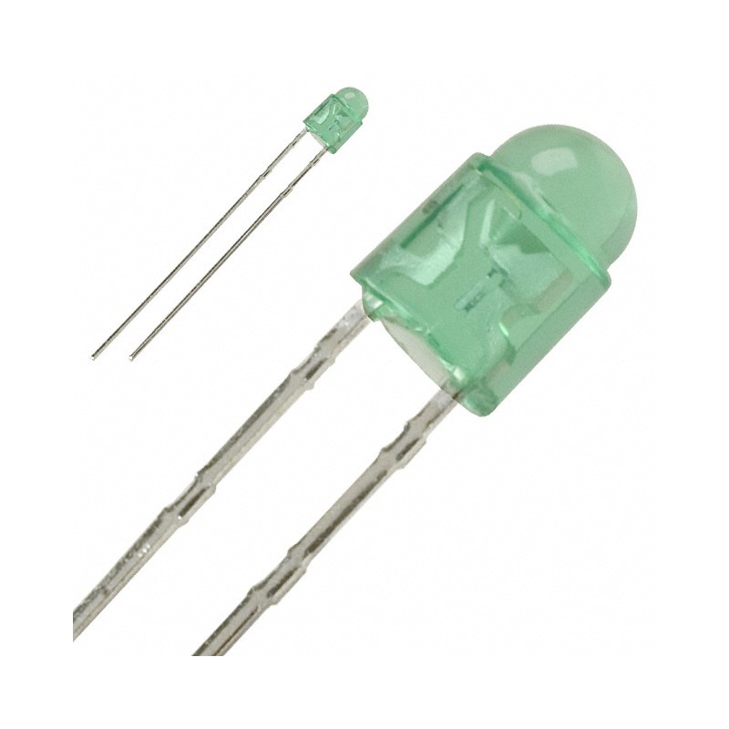 1 pcs : SLR-343MC3F - LED GREEN CLEAR T-1 T/H