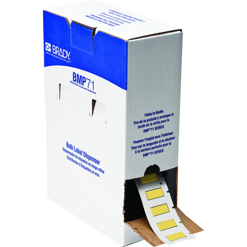 1 pcs - Brady B-342 PermaSleeve Yellow Heatshrink Labels, 25.4mm Width, 11.15mm Height, 1000 Qty
