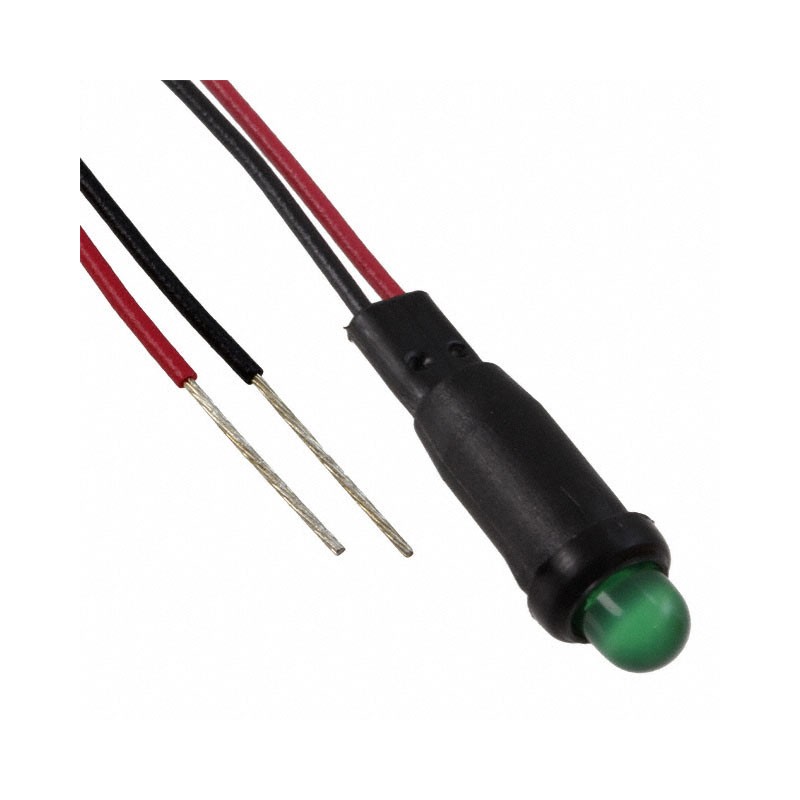 1 pcs : L59UD-G24-W - IND LIGHT SNAPFIT 1/4' GRN DIFF