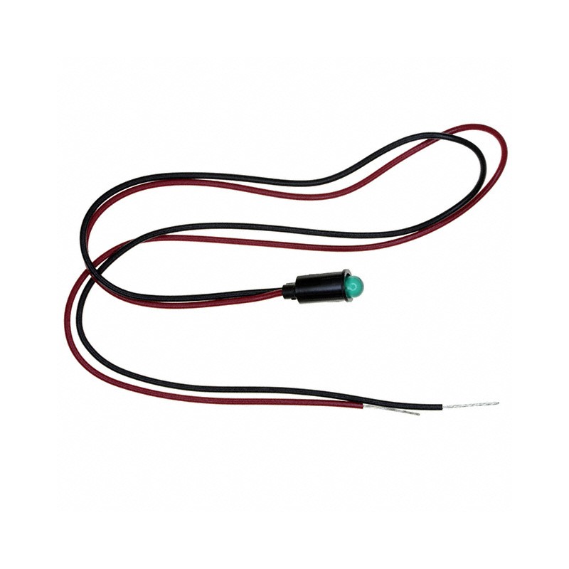 1 pcs : 5590203007F - LED SNAP-IN PANEL 5MM 12V GREEN