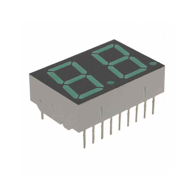 1 pcs : HDSP-5623 - DISPLAY 7SEG 0.56' DBL GRN 18DIP