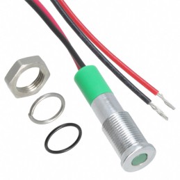 1 pcs : Q6F3CXXG12E - LED PANEL MOUNT INDICATOR GRN
