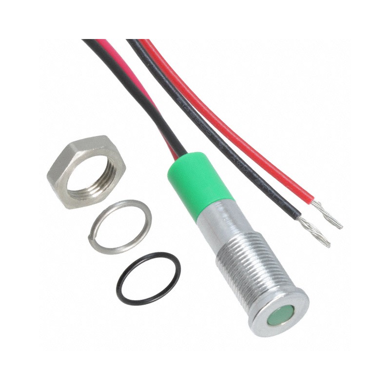 1 pcs : Q6F3CXXG12E - LED PANEL MOUNT INDICATOR GRN