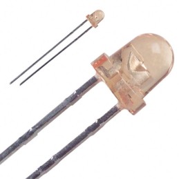 1 pcs : SLR-332DC3F - LED ORANGE CLEAR T-1 T/H