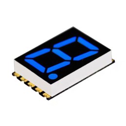 1 pcs : DSM7TA56106T - DISPLAY 7SEG 0.56' SGL BLU 10SMD