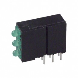 1 pcs : 5700100222F - LED CBI 2MM 3X1 GREEN RA