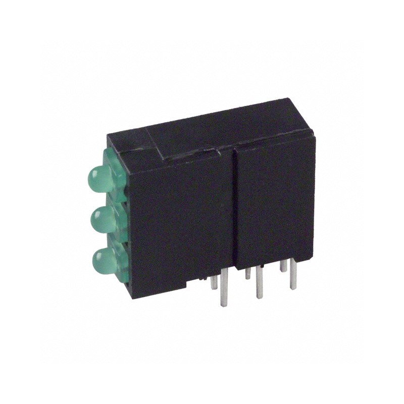 1 pcs : 5700100222F - LED CBI 2MM 3X1 GREEN RA