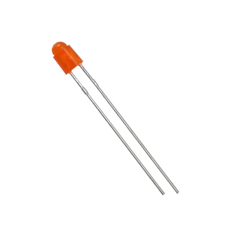 1 pcs : WP908A8ND - LED ORANGE DIFFUSED T-1 T/H