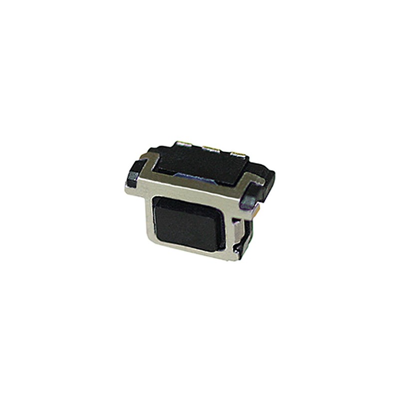 20 pcs - Black Push Plate Tactile Switch, SPST 20 mA @ 15 V dc 2.2mm Edge Mount