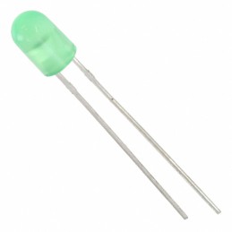 1 pcs : 5219674F - LED GREEN DIFFUSED 5MM T/H