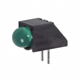 1 pcs : 5500207F - LED CBI 5MM GRN RA PCMNT