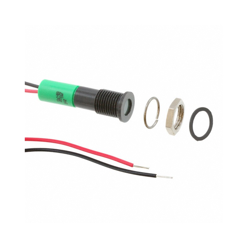 1 pcs : Q8F3BXXG24E - LED PM INDICATOR FLUSH GREEN