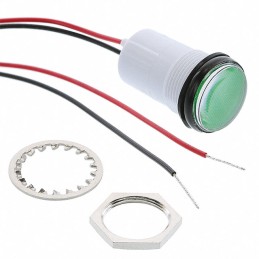 1 pcs : PML50GFVW - LED GREEN ROUND PANEL MOUNT