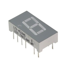 1 pcs : LTS-4510AG - DISPLAY 7SEG 0.4' SGL GRN 14DIP