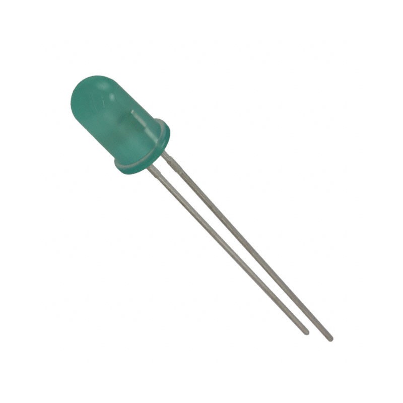 1 pcs : 5219327F - LED GREEN DIFFUSED 5MM T/H