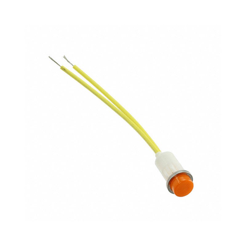 1 pcs : 1090C3-12V - INDICATOR INCAND AMBER PANEL MNT