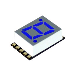 1 pcs : DSM7TA28106T - DISPLAY 7SEG 0.28' SGL BLU 10SMD