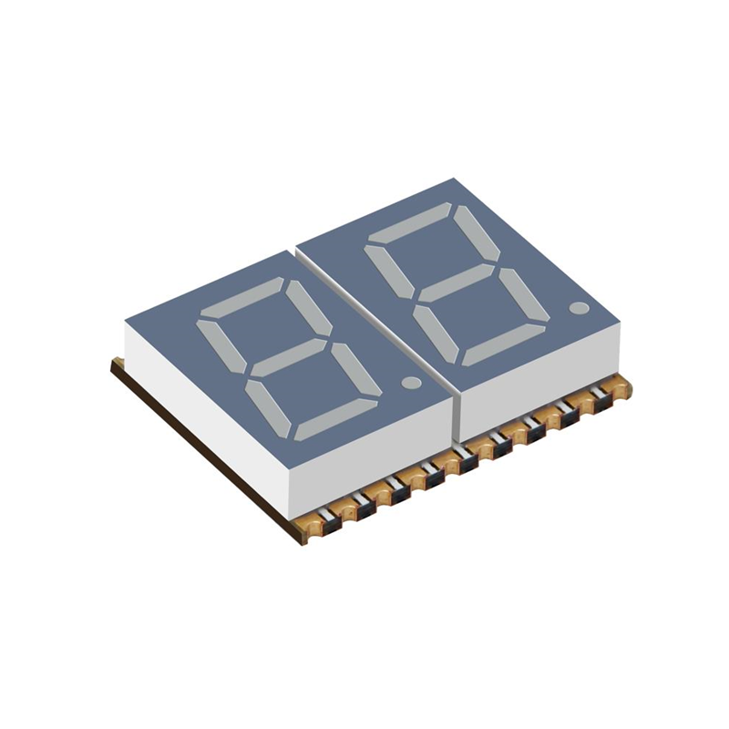 1 pcs : XZFCBD10A2 - 0.4' BLUE DUAL DIGIT CA SMD LED