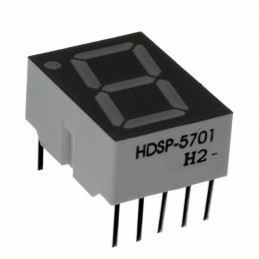 1 pcs : HDSP-5701 - DISPLAY 7SEG 0.56' SGL YLW 10DIP