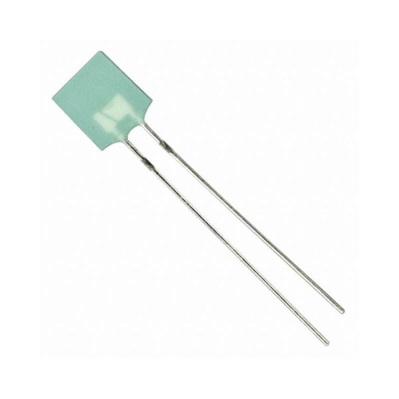 1 pcs : HLMP-0504 - LED GRN DIFFUSED RECTANGULAR T/H