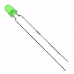 1 pcs : TLHG4201 - LED GREEN CLEAR T-1 T/H