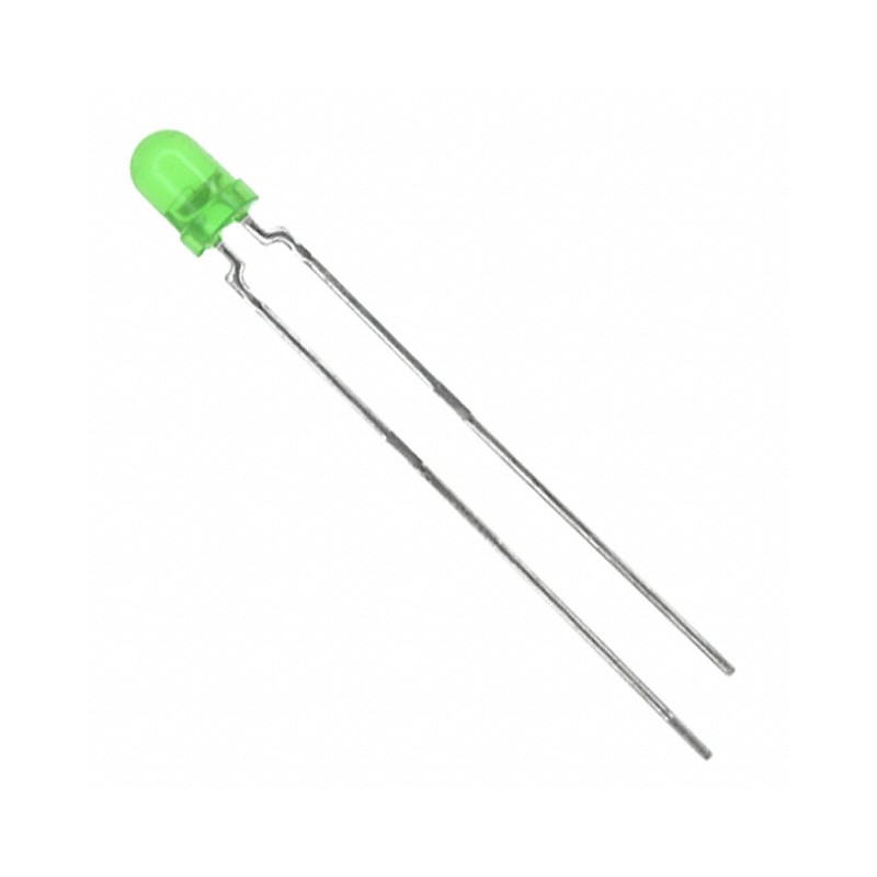1 pcs : TLHG4201 - LED GREEN CLEAR T-1 T/H
