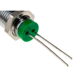 1 pcs - RS PRO Green Panel Mount Indicator, 2V dc, 8mm Mounting Hole Size, IP67