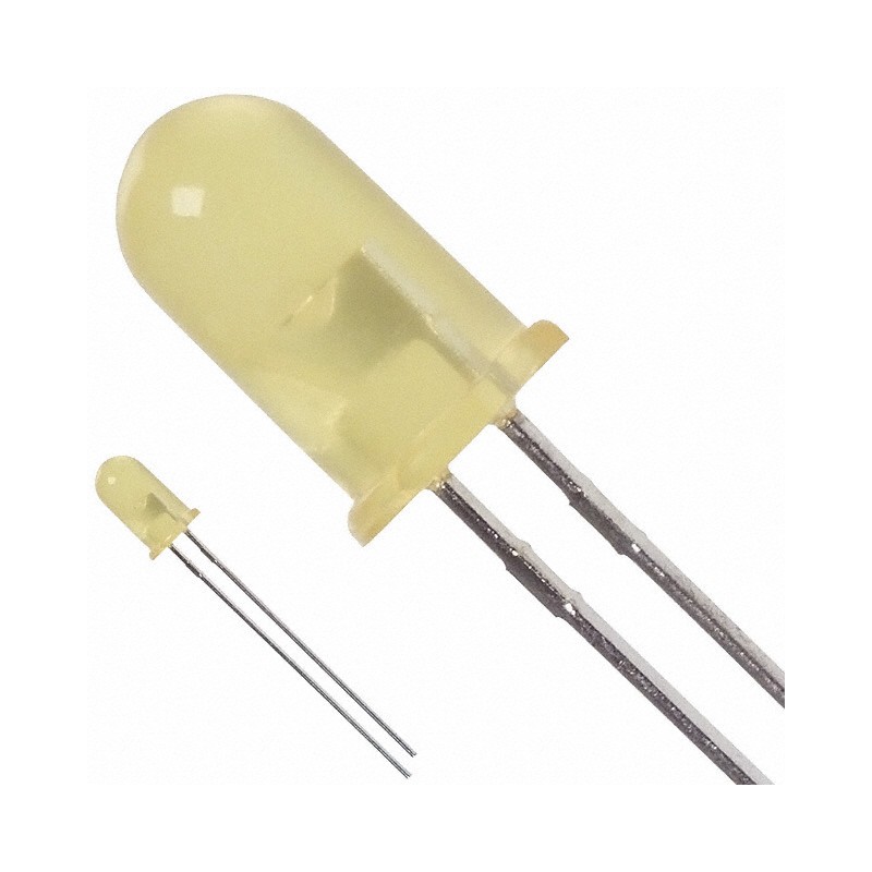 1 pcs : HLMP-4719-A0002 - LED YELLOW DIFFUSED T-1 3/4 T/H