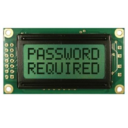 1 pcs : NHD-0208BZ-RN-YBW-33V - LCD MOD 16 DIG 8 X 2 REFLECTIVE