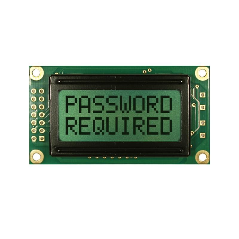 1 pcs : NHD-0208BZ-RN-YBW-33V - LCD MOD 16 DIG 8 X 2 REFLECTIVE