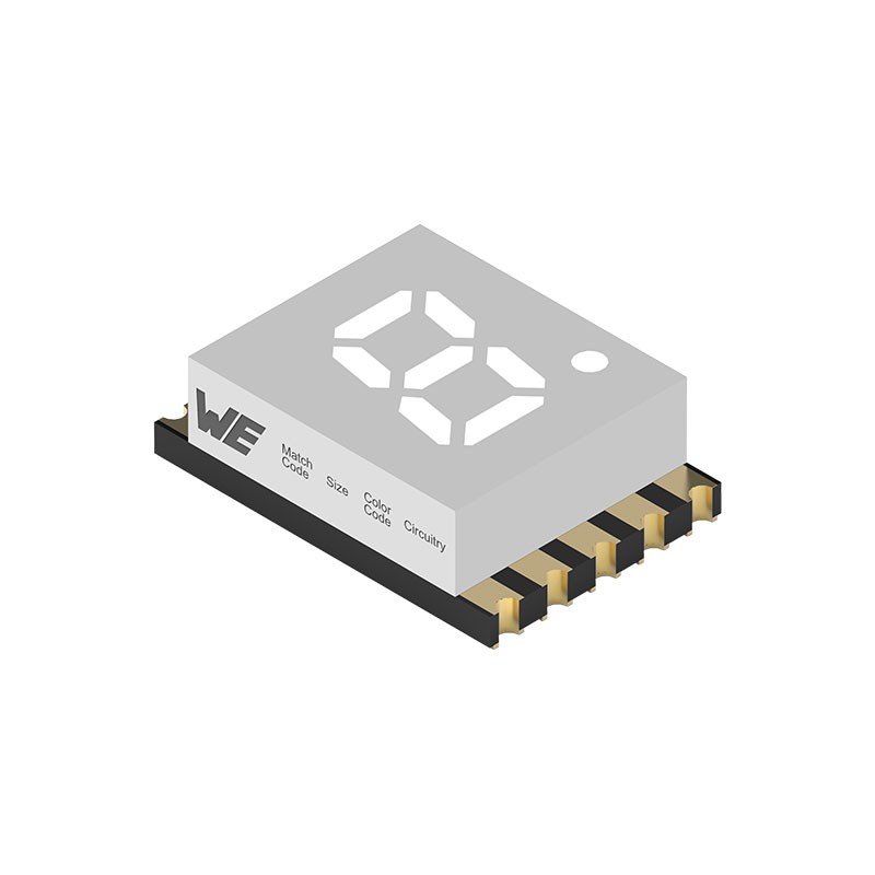 1 pcs : 157102S12700 - WL-S7DS 7 SEGMENTS DISPLAY SMT S