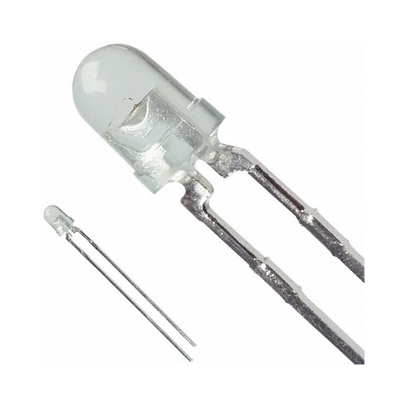 1 pcs : HLMP-1540-H0002 - LED GREEN CLEAR T-1 T/H