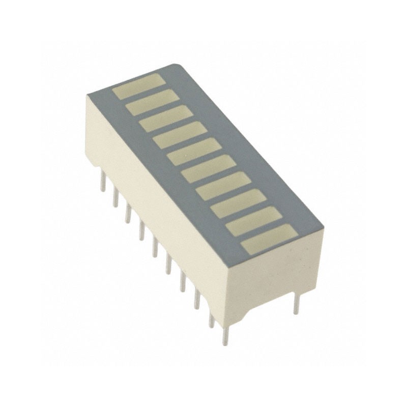 1 pcs : DC10YWA - LED CBI 5.08X1.78MM 10SEG Y VERT