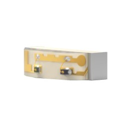 1 pcs : APFA2507B2R2C - LED BLUE/RED CLEAR 4SMD