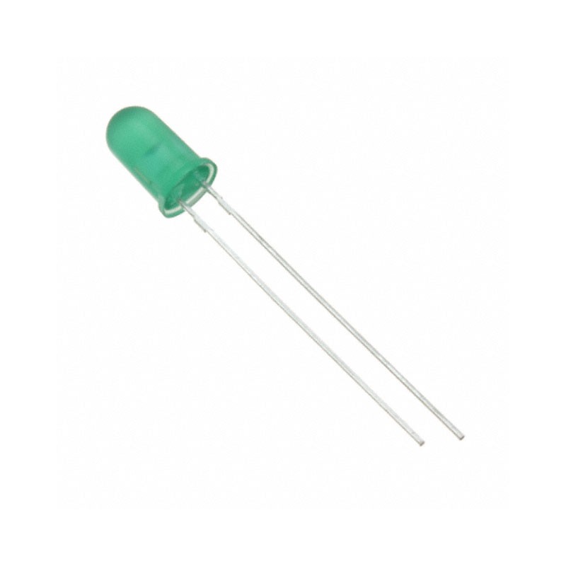 1 pcs : 200-BG - LED GREEN DIFFUSED 5MM T/H