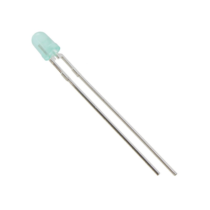 1 pcs : 4300F5LC - LED GREEN DIFFUSED T-1 T/H