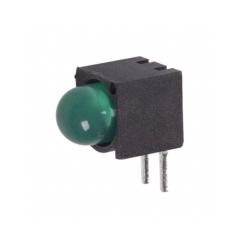 1 pcs : 5500205F - LED CBI 5MM GREEN RA PC MNT