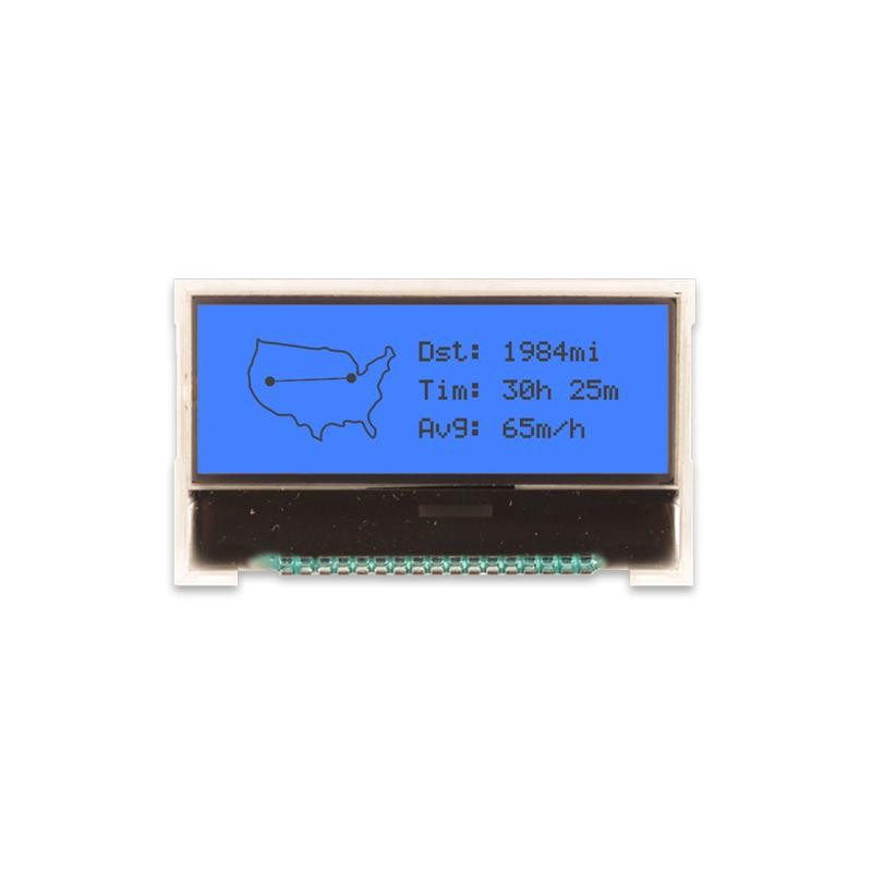 1 pcs : NHD-C12832A1Z-FSB-FBW-3V3 - LCD COG GRAPH 128X32 BLUE BKLT