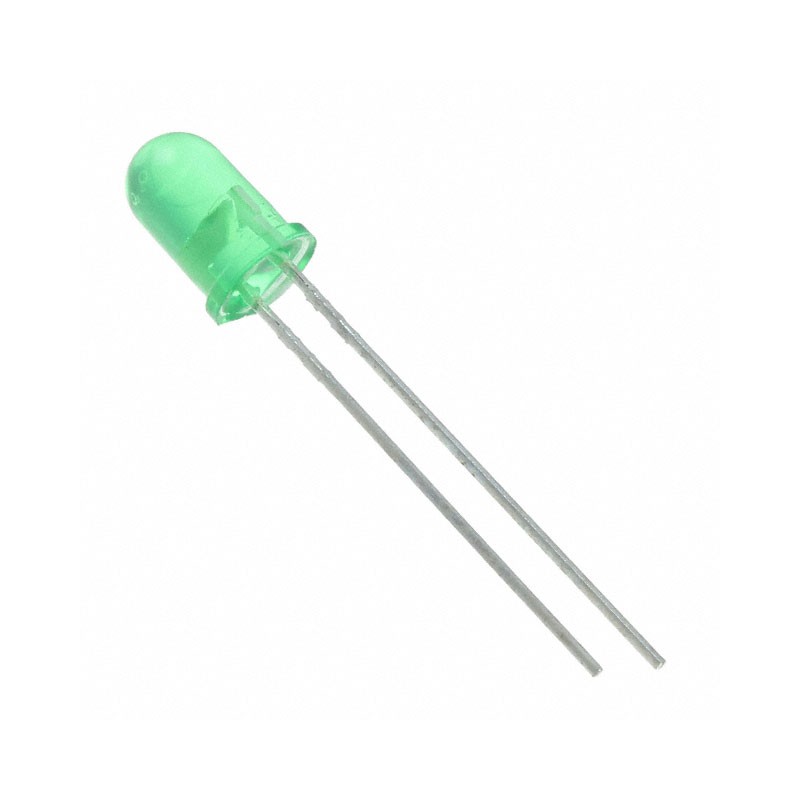 1 pcs : 4305H5 - LED GREEN CLEAR T-1 3/4 T/H