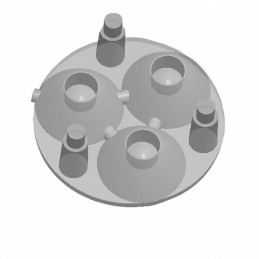 1 pcs : 10507 - LENS CLEAR 9-33DEG SPOT ADHESIVE