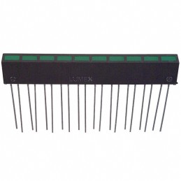 1 pcs : SSA-LXH1025GD - LED CBI 5X2.5MM 10-SEG GRN VERT