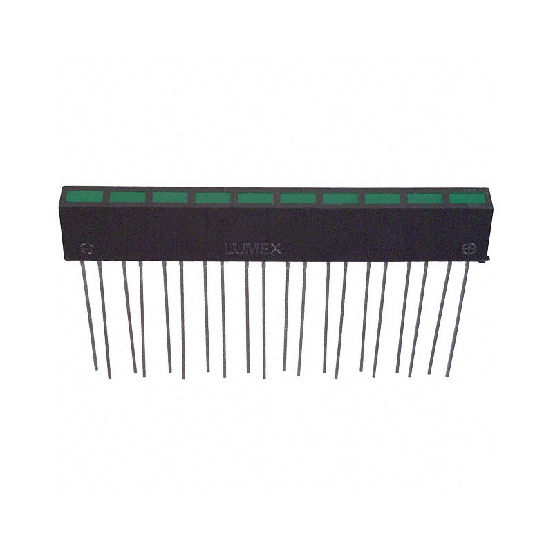 1 pcs : SSA-LXH1025GD - LED CBI 5X2.5MM 10-SEG GRN VERT