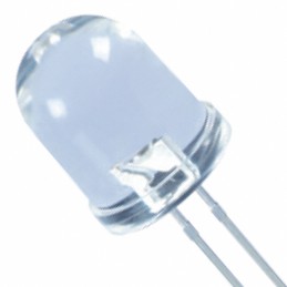 1 pcs : XLFBB01W - LED BLUE CLEAR 10MM T/H