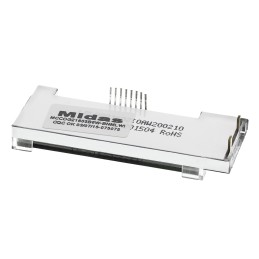 1 pcs - Midas MCCOG21605B6W-BNMLWI Alphanumeric LCD Display White, 2 Rows by 16 Characters, Transmissive