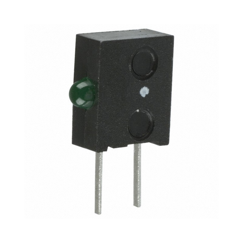 1 pcs : HLMP-6820-F0010 - LED CBI 1.91MM GRN DIFF RA