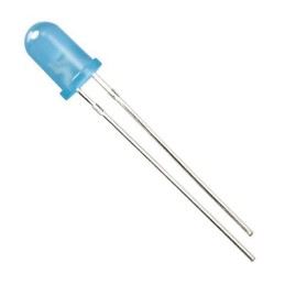 1 pcs : QBL8IB60D - LED BLUE DIFFUSED T-1 3/4 T/H