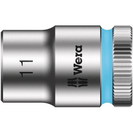 1 pcs - Wera 3/8 in Drive 11mm Standard Socket, 6 point, 29 mm Overall Length