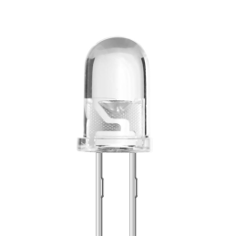 1 pcs : XLFBB12W - LED BLUE CLEAR T-1 3/4 T/H